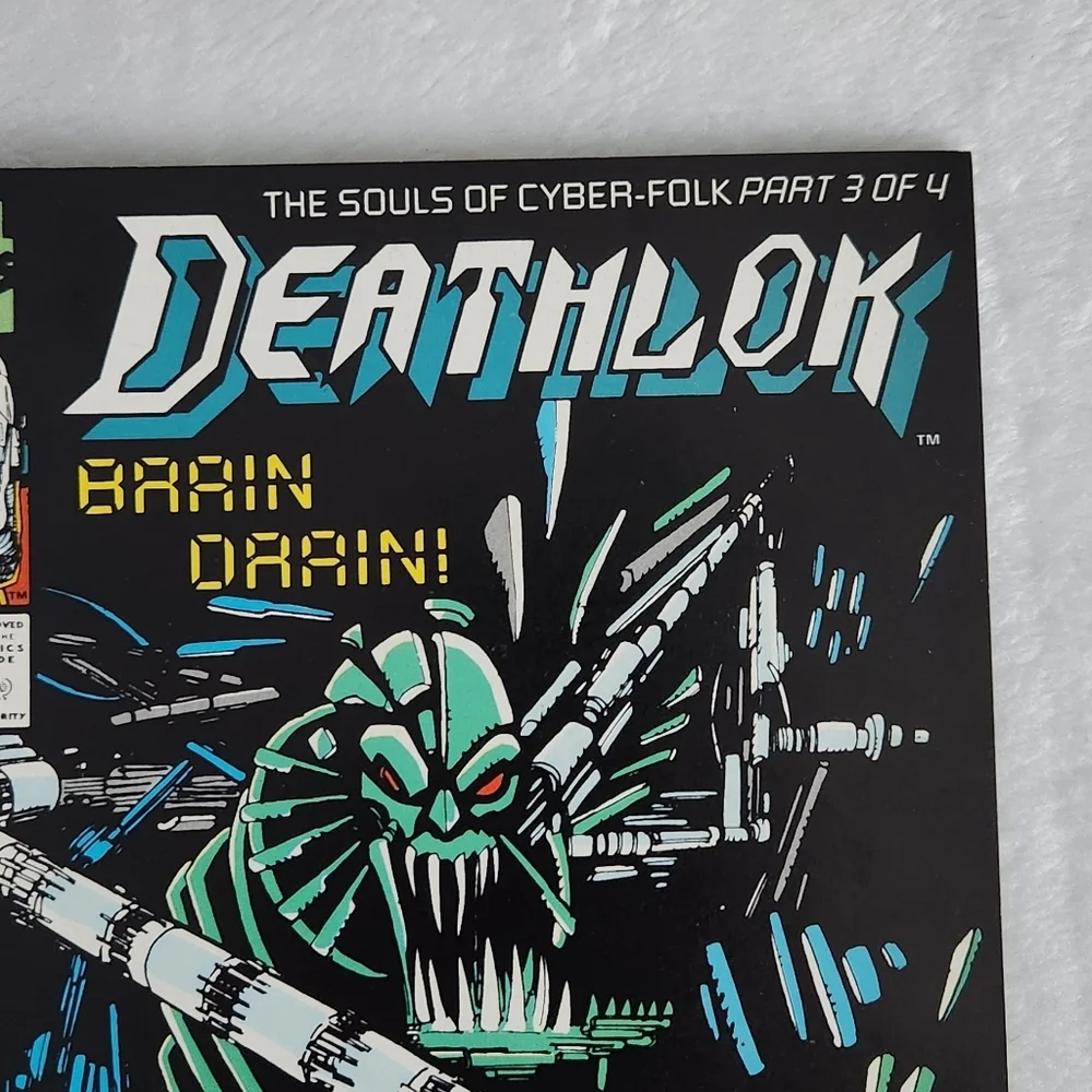 Vintage Marvel Comics Deathlok #4 (Oct 1991) Brain Drain! Part 3/4 Denys Cowan